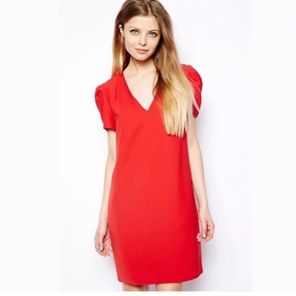 red shift dress asos
